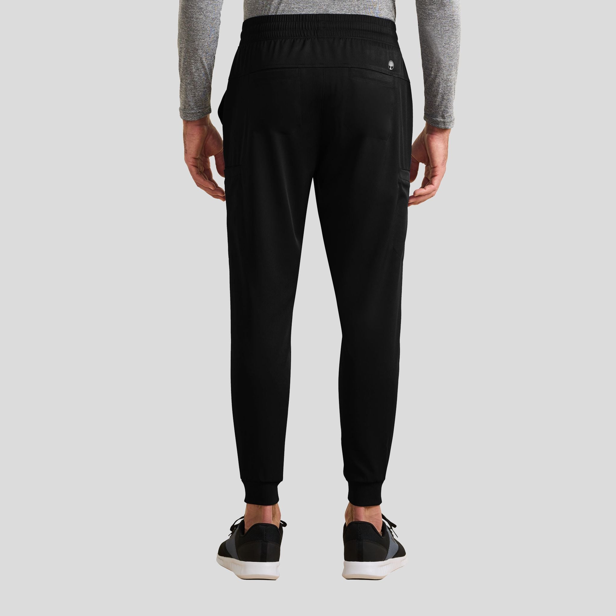 Men's Mid Rise Jogger Scrub Pant | Black