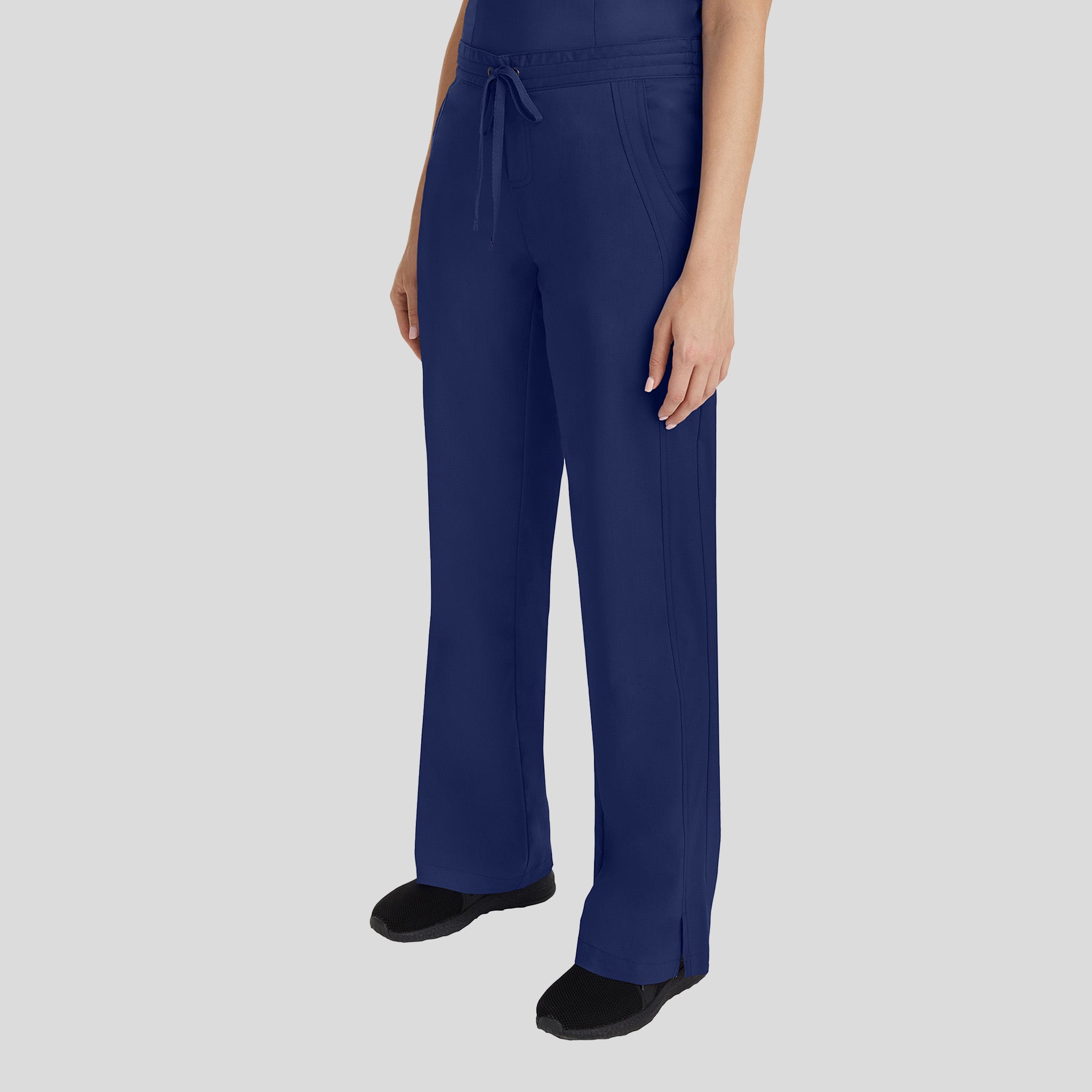Taylor Elastic Waist Drawstring Scrub Pant | Navy