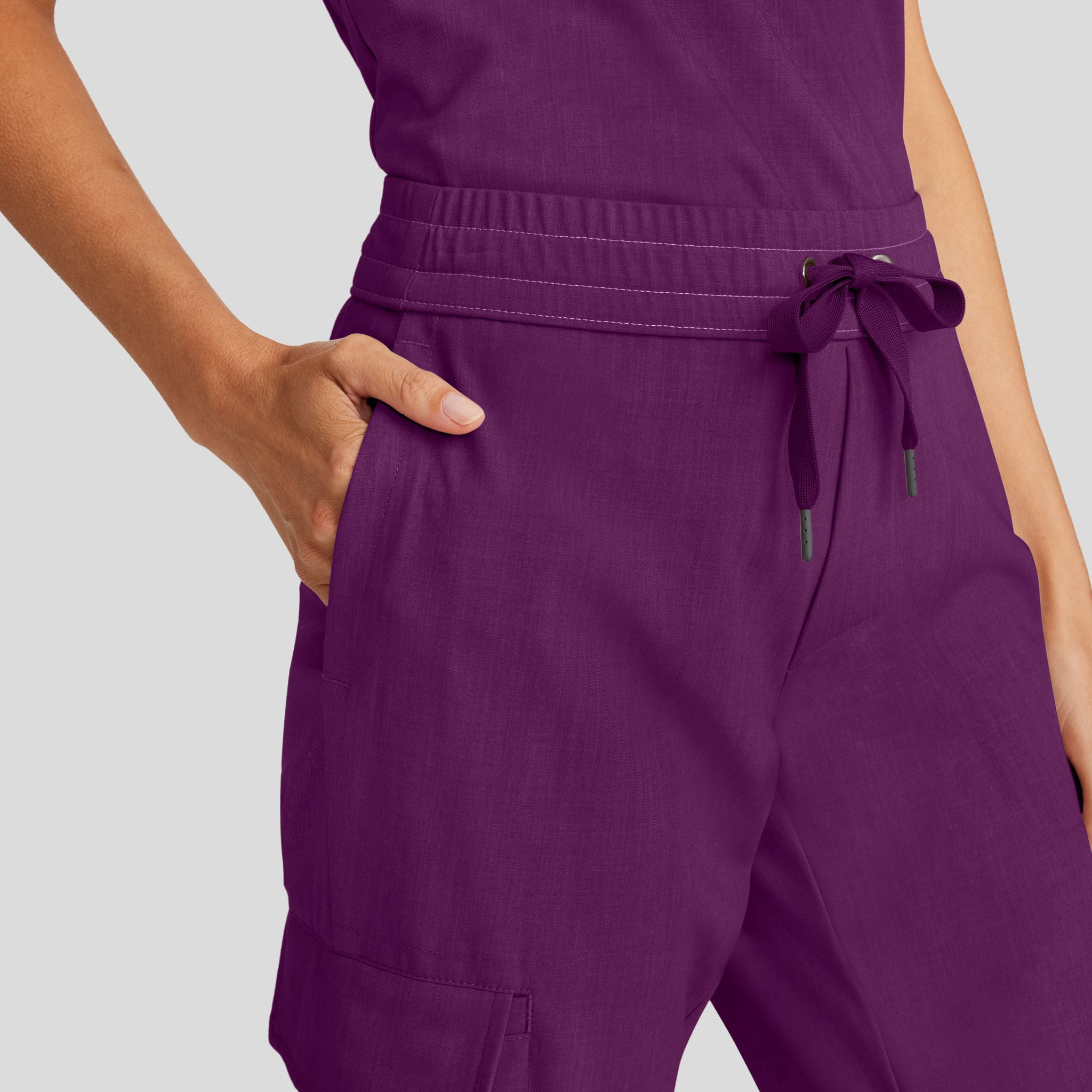 Women's Brandy Straight Leg Scrub Pant | Wine