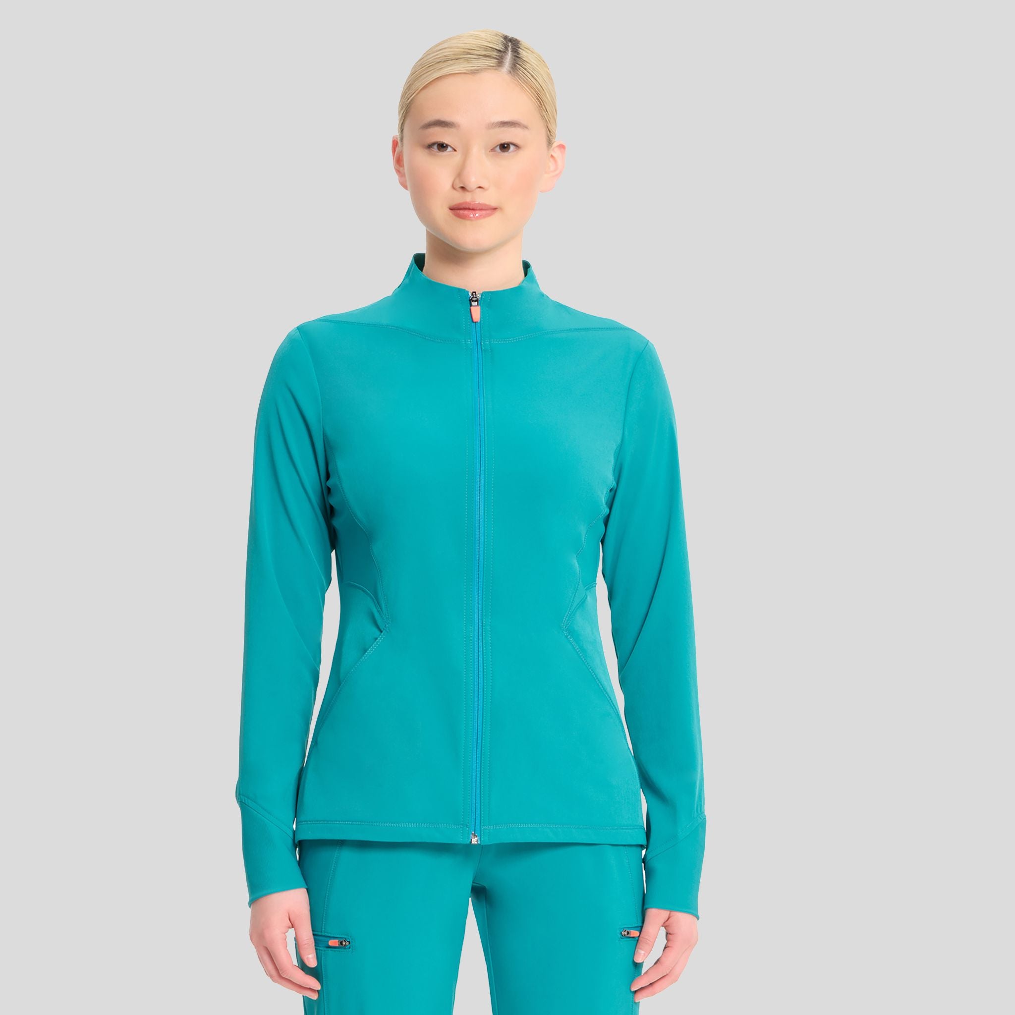 Zip Front Jacket | Teal