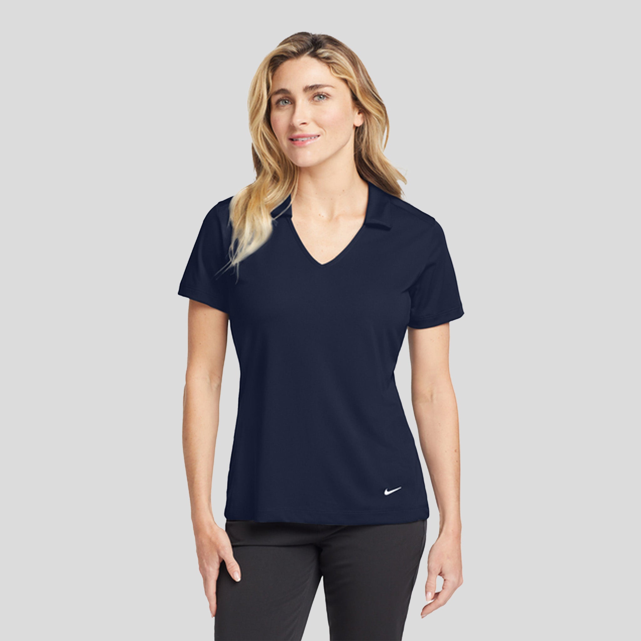 Women's Dri-FIT Vertical Mesh Polo | Marine