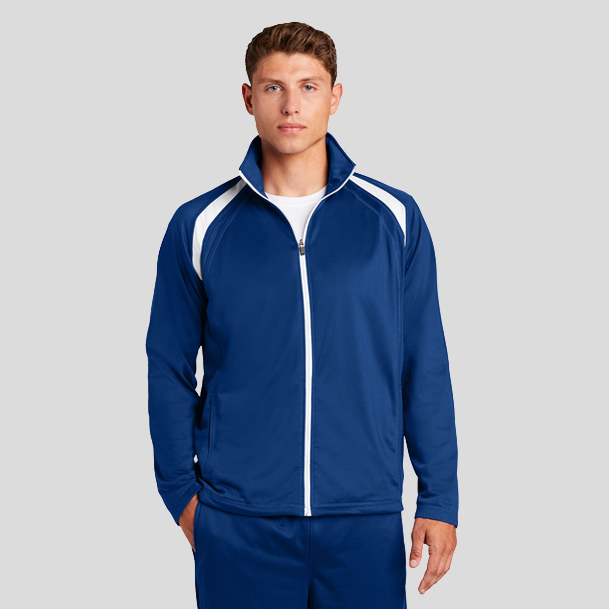 Tricot Track Jacket | True Royal/White