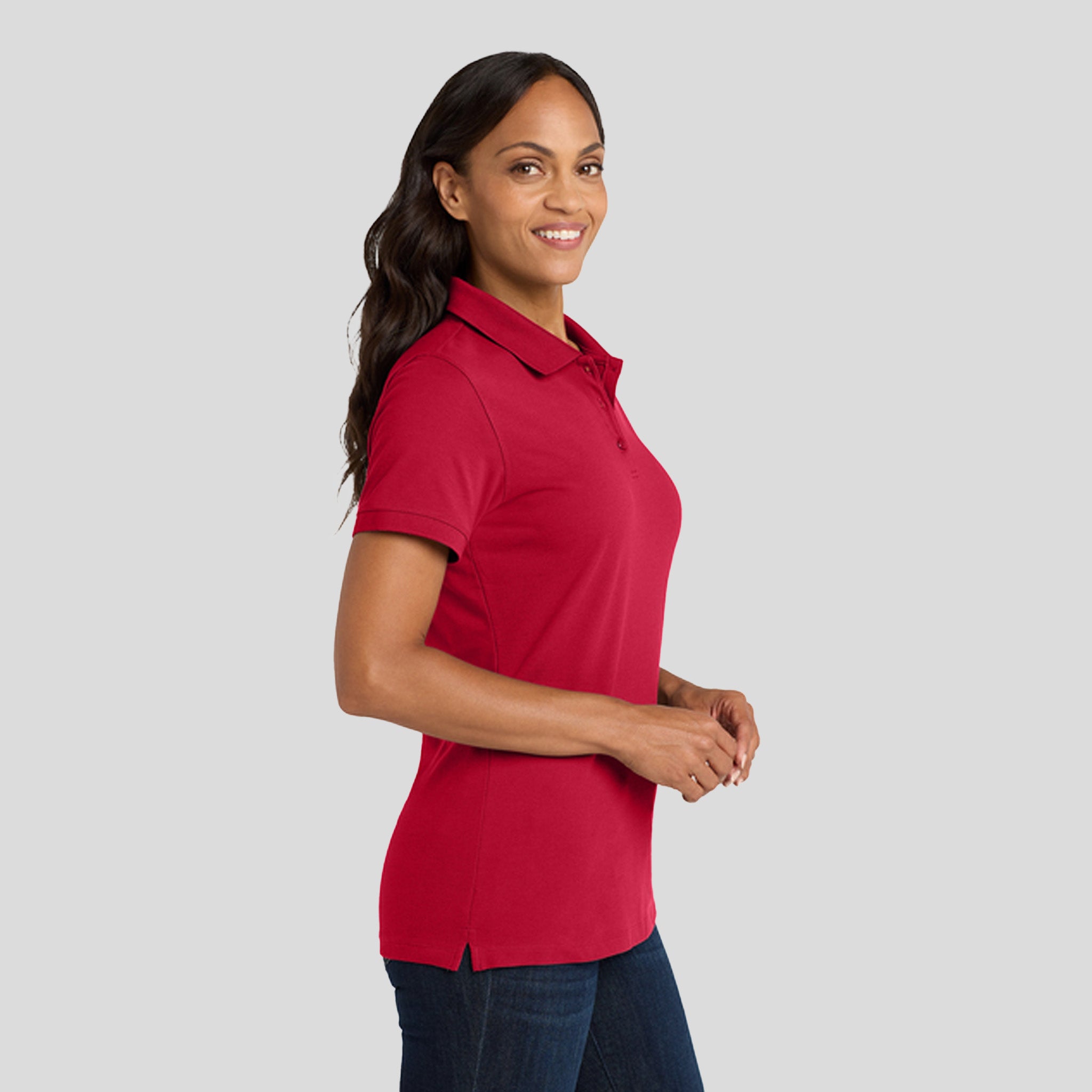 Women's EZCotton® Polo | Apple Red