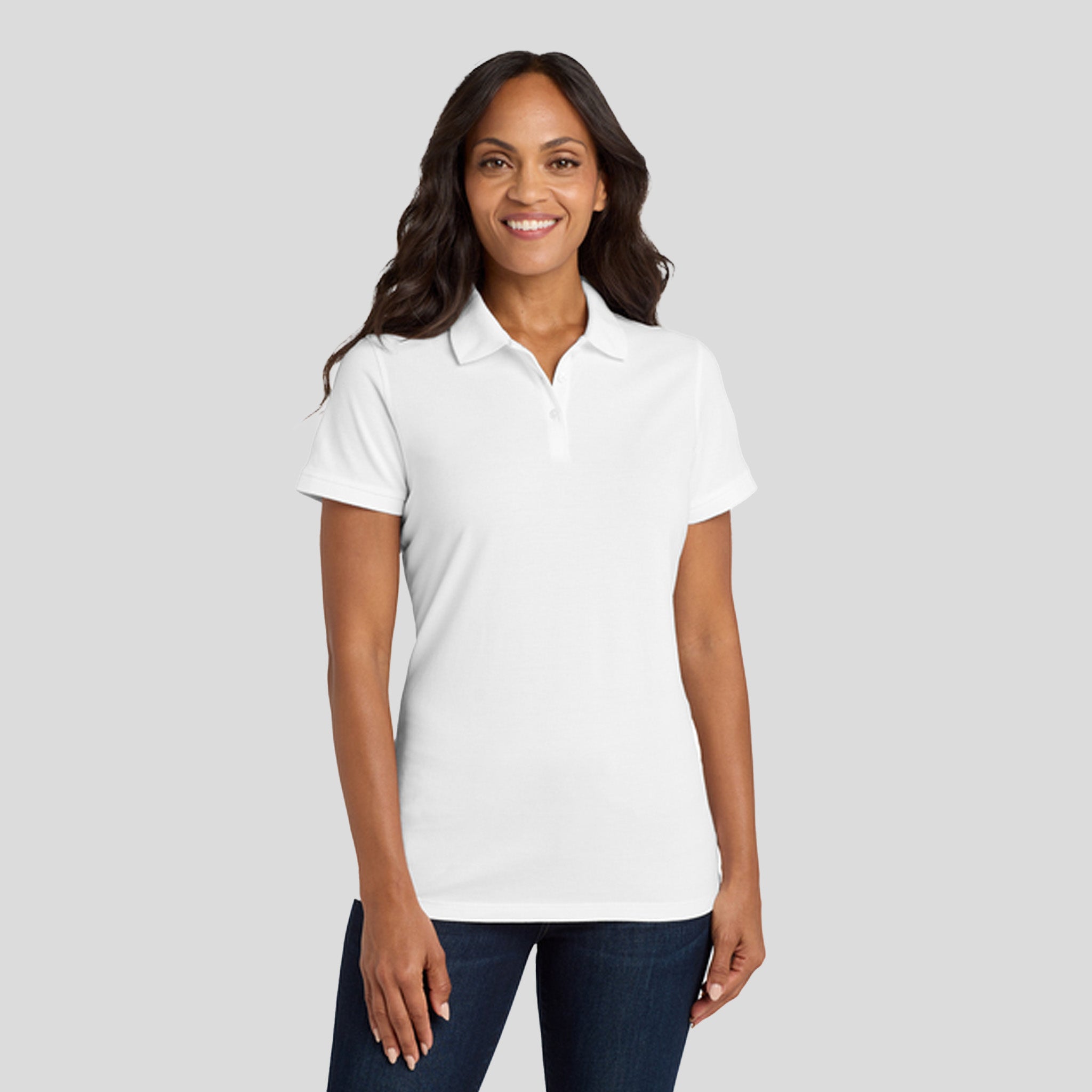 Women's EZCotton® Polo | White
