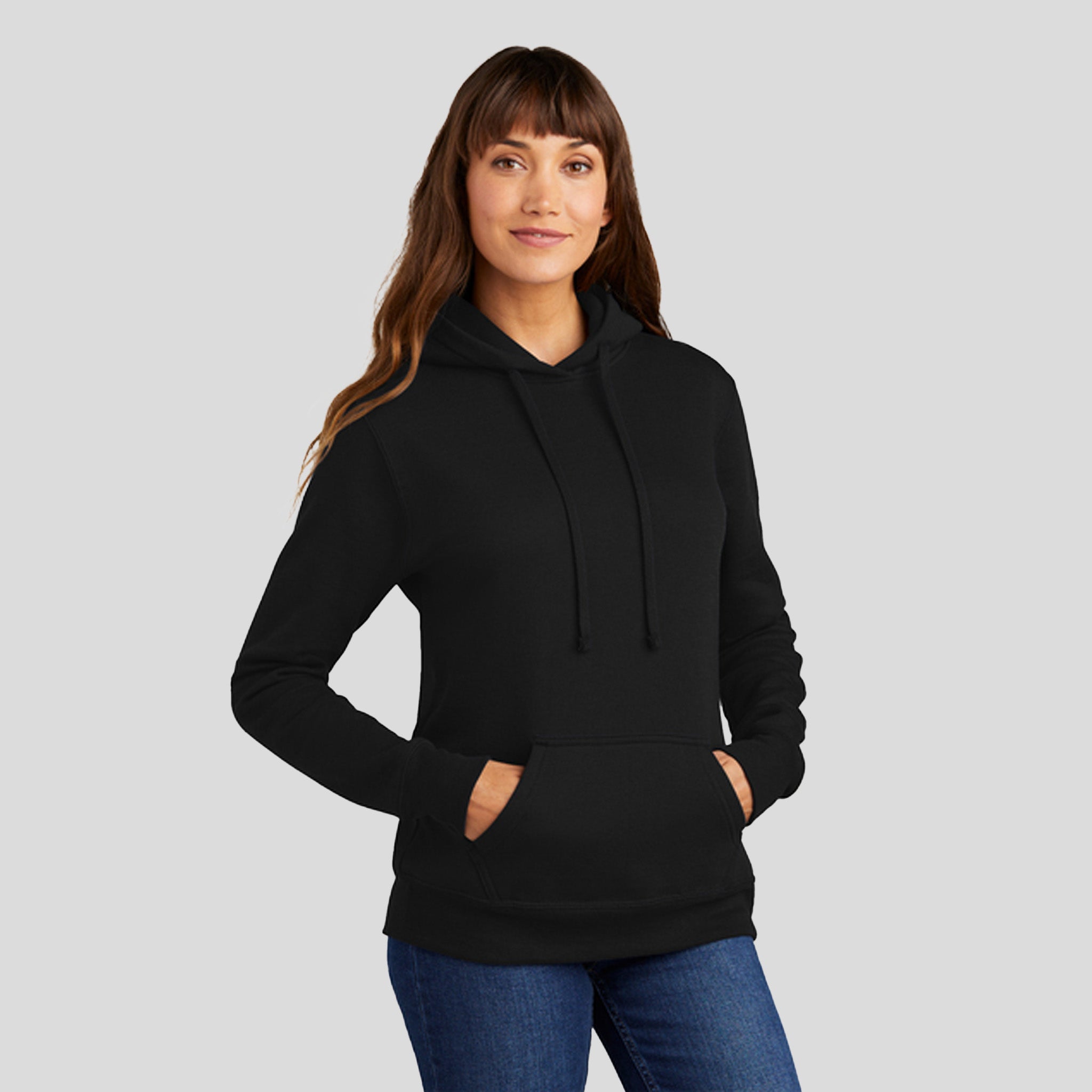 Women's Core Fleece Pullover Hooded Sweatshirt | Jet Black