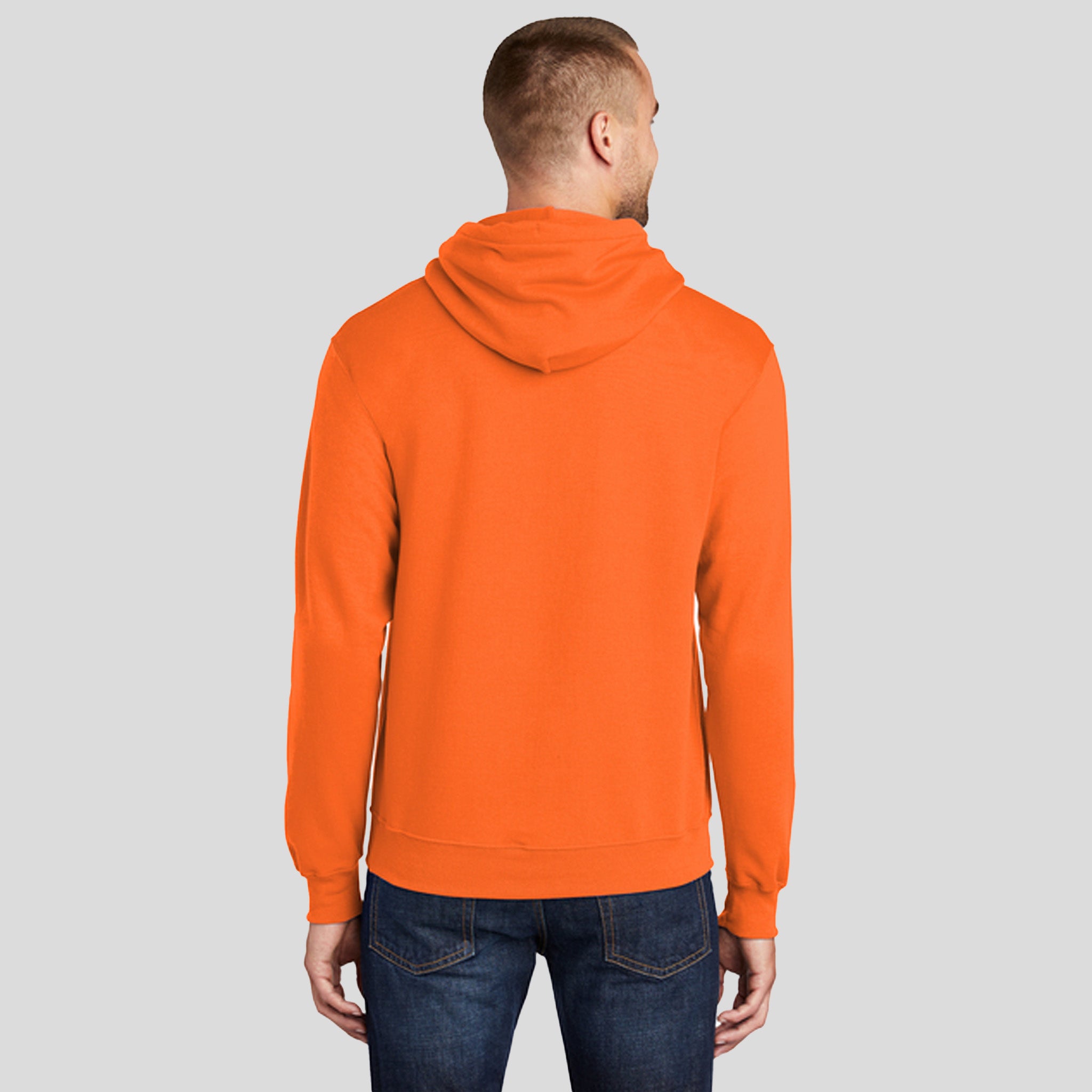 Tall Core Fleece Pullover Hooded Sweatshirt | Safety Orange