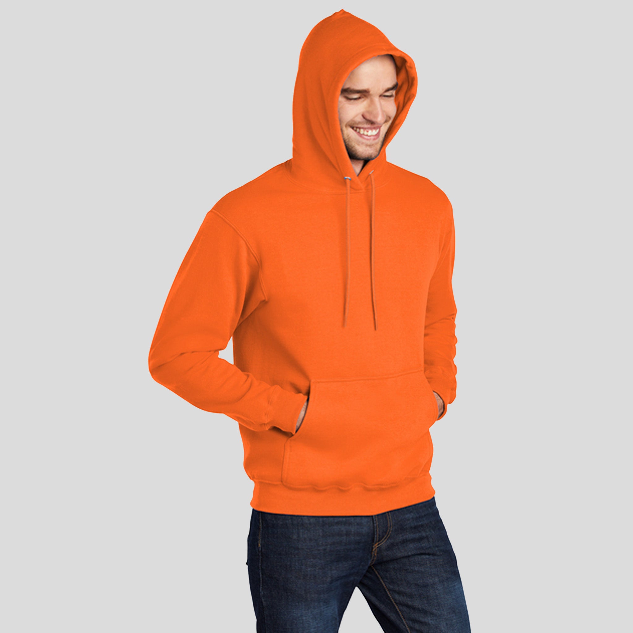 Tall Core Fleece Pullover Hooded Sweatshirt | Safety Orange