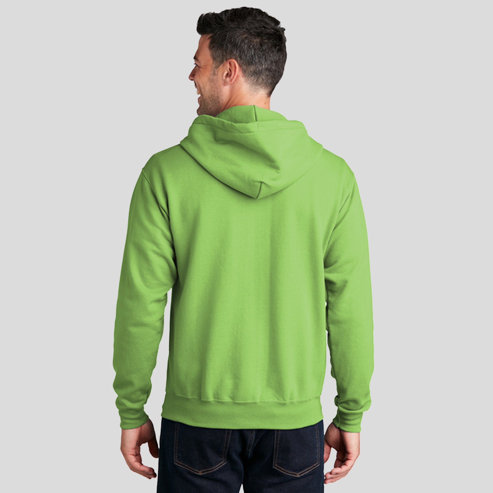 Core Fleece Full-Zip Hooded Sweatshirt | Lime
