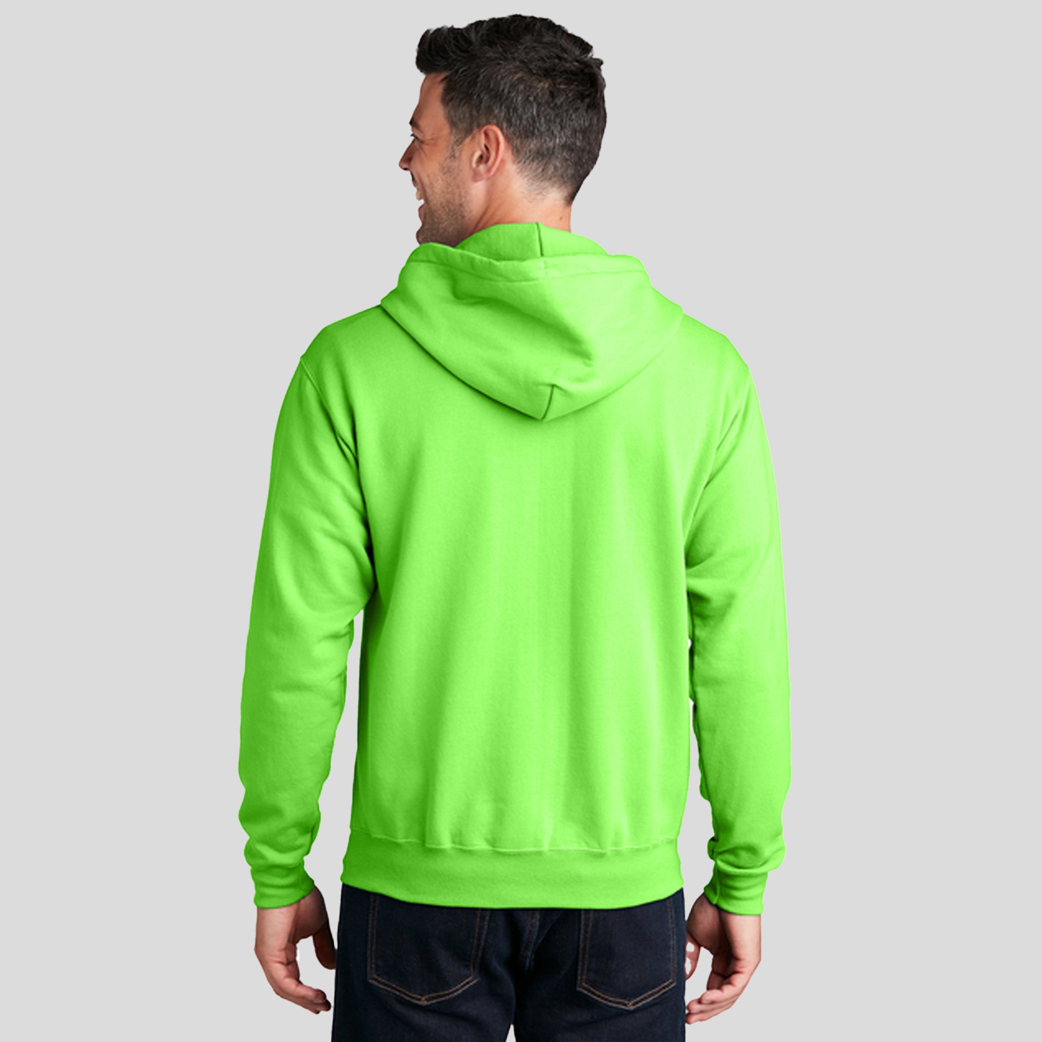Core Fleece Full-Zip Hooded Sweatshirt | Neon Green