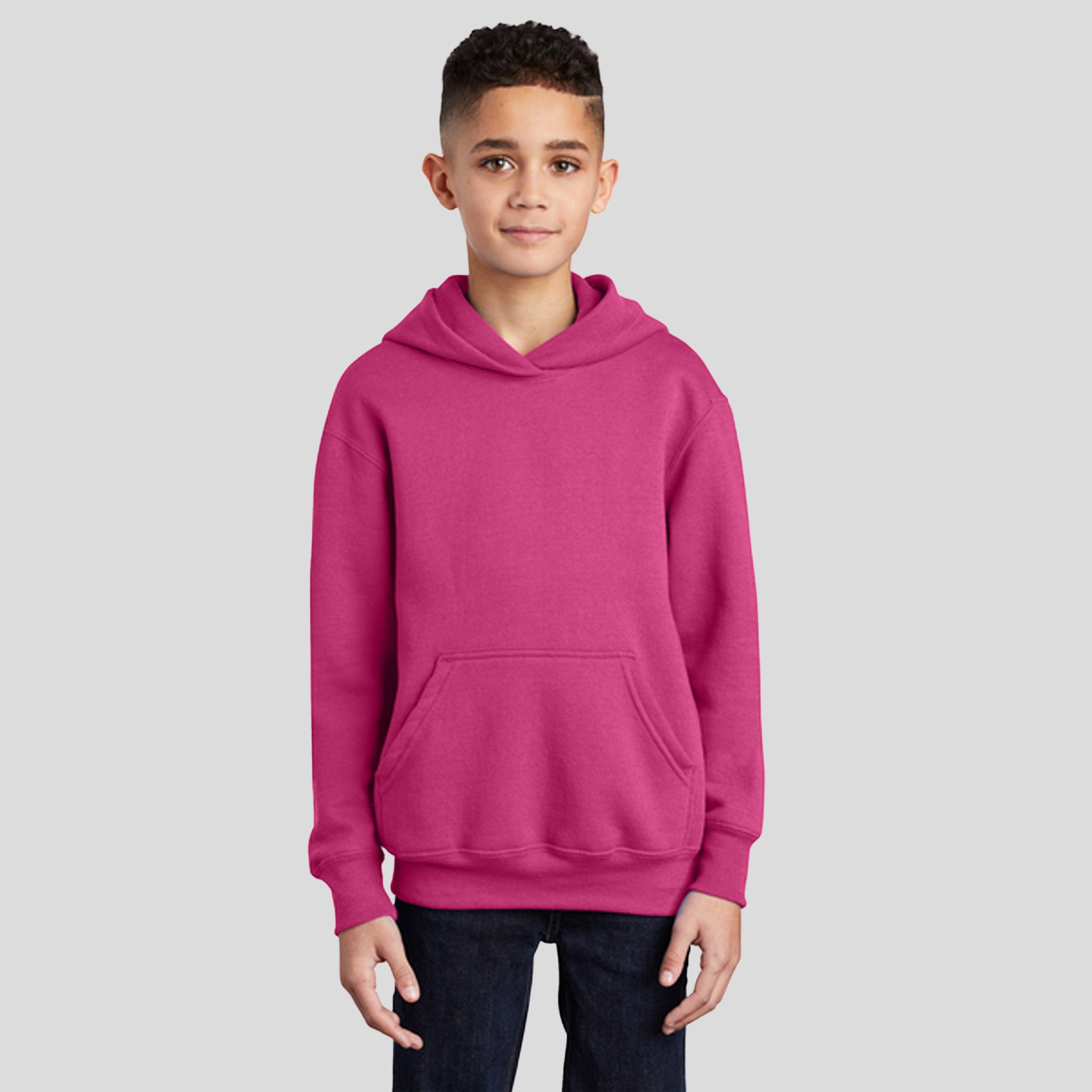 Youth Core Fleece Pullover Hooded Sweatshirt | Sangria