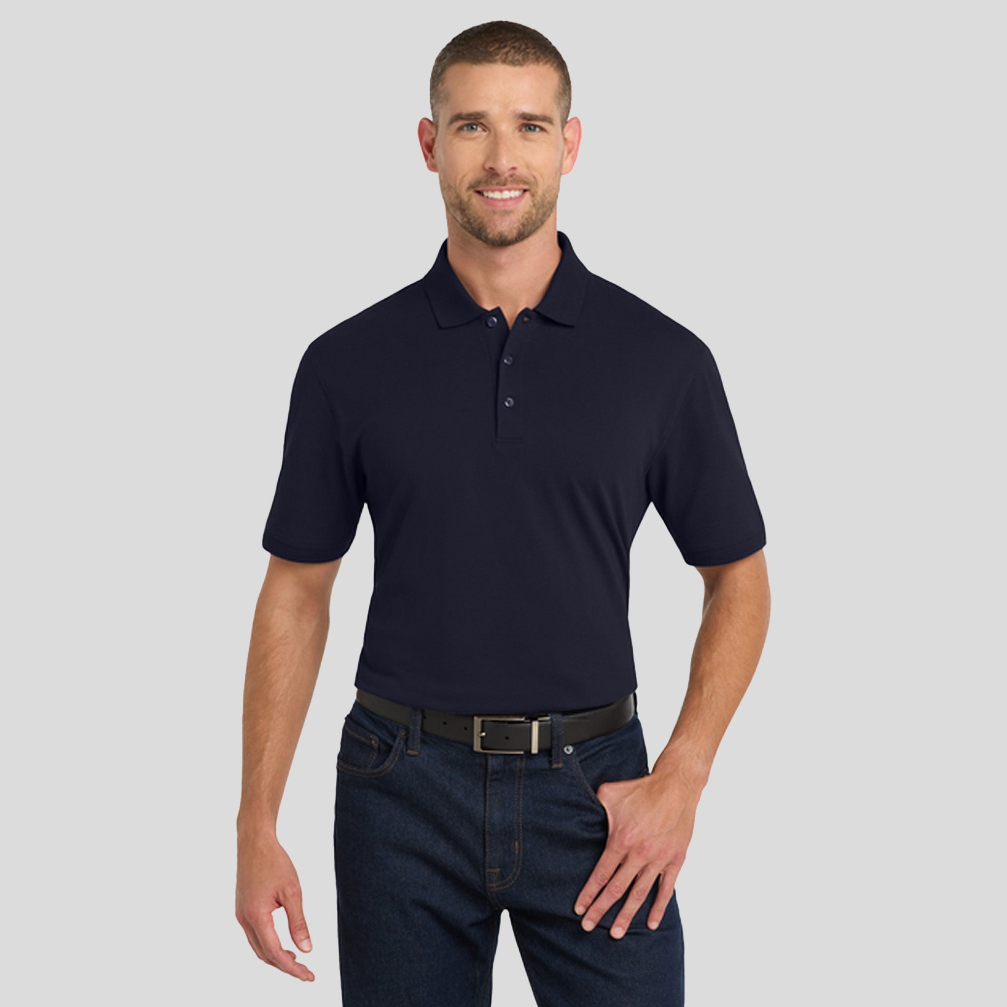 Tall EZCotton® Polo | Navy