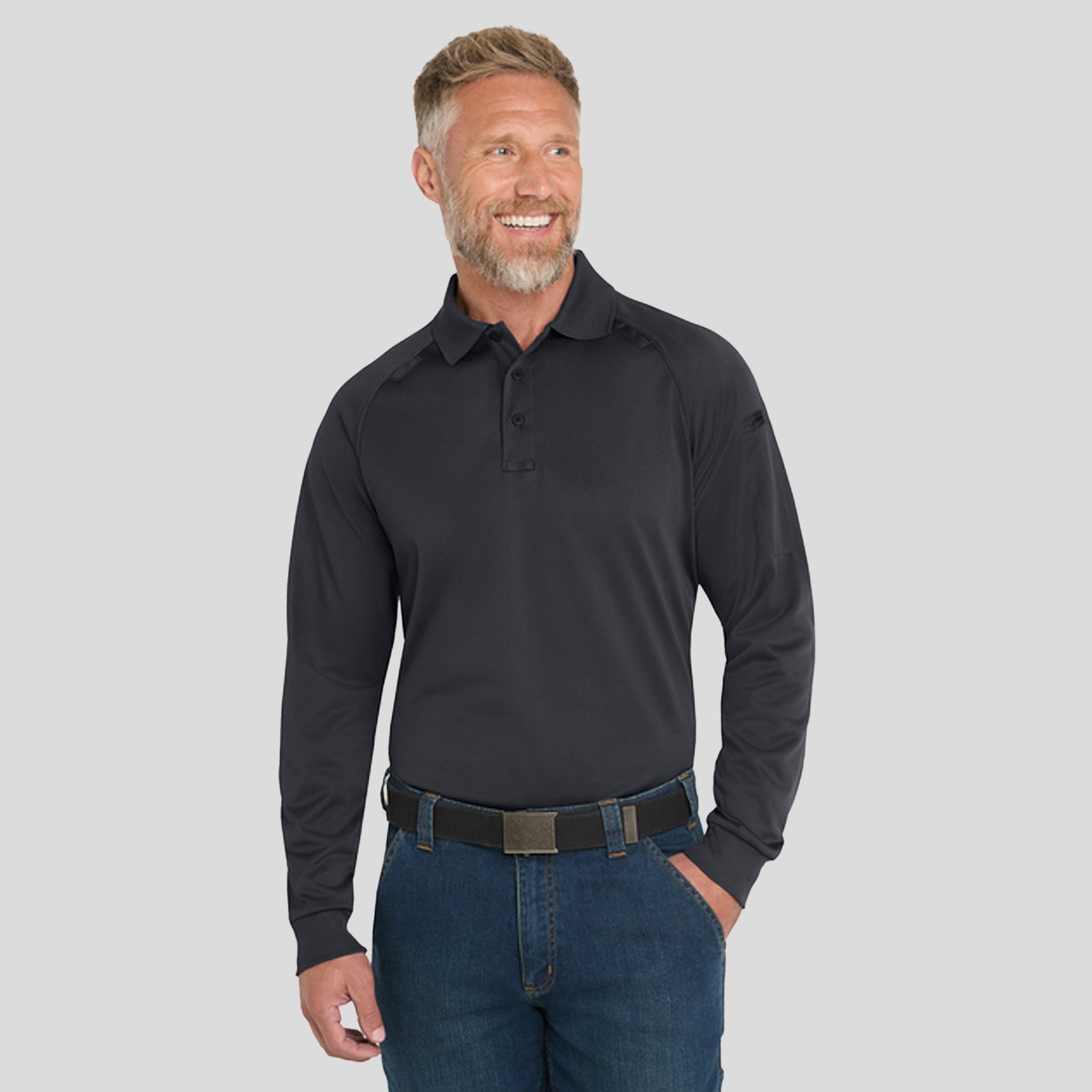 Select Long Sleeve Snag-Proof Tactical Polo | Charcoal