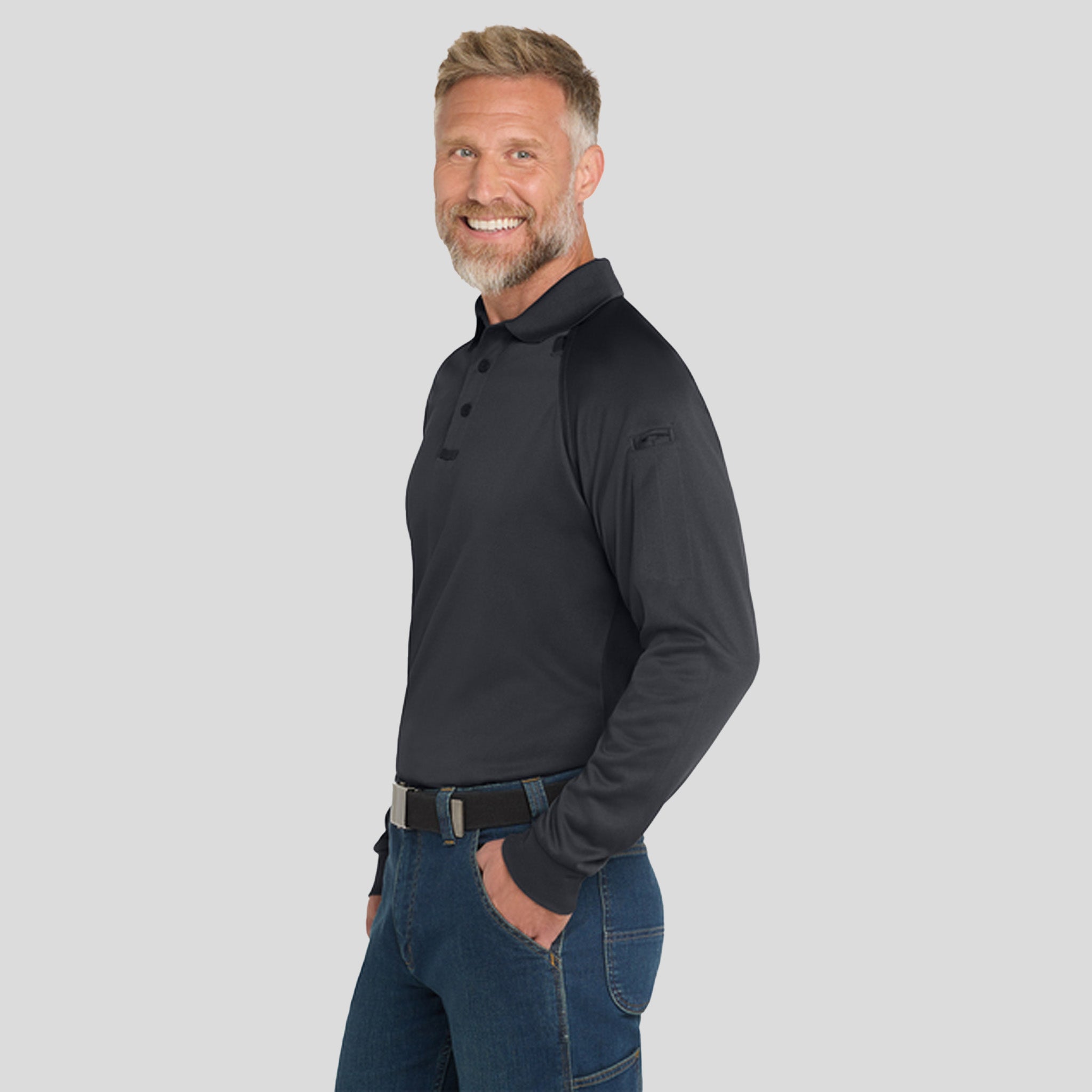 Select Long Sleeve Snag-Proof Tactical Polo | Charcoal