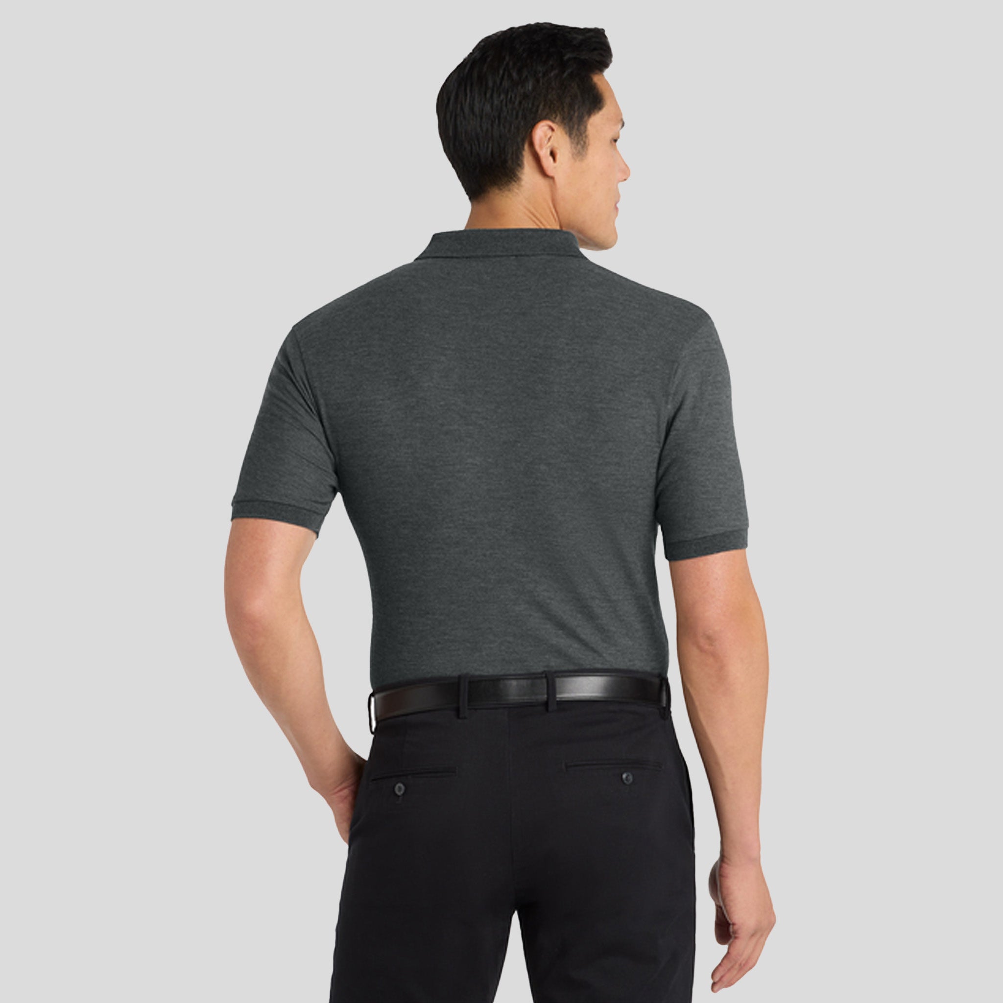 Silk Touch™ Polo | Charcoal Heather Grey
