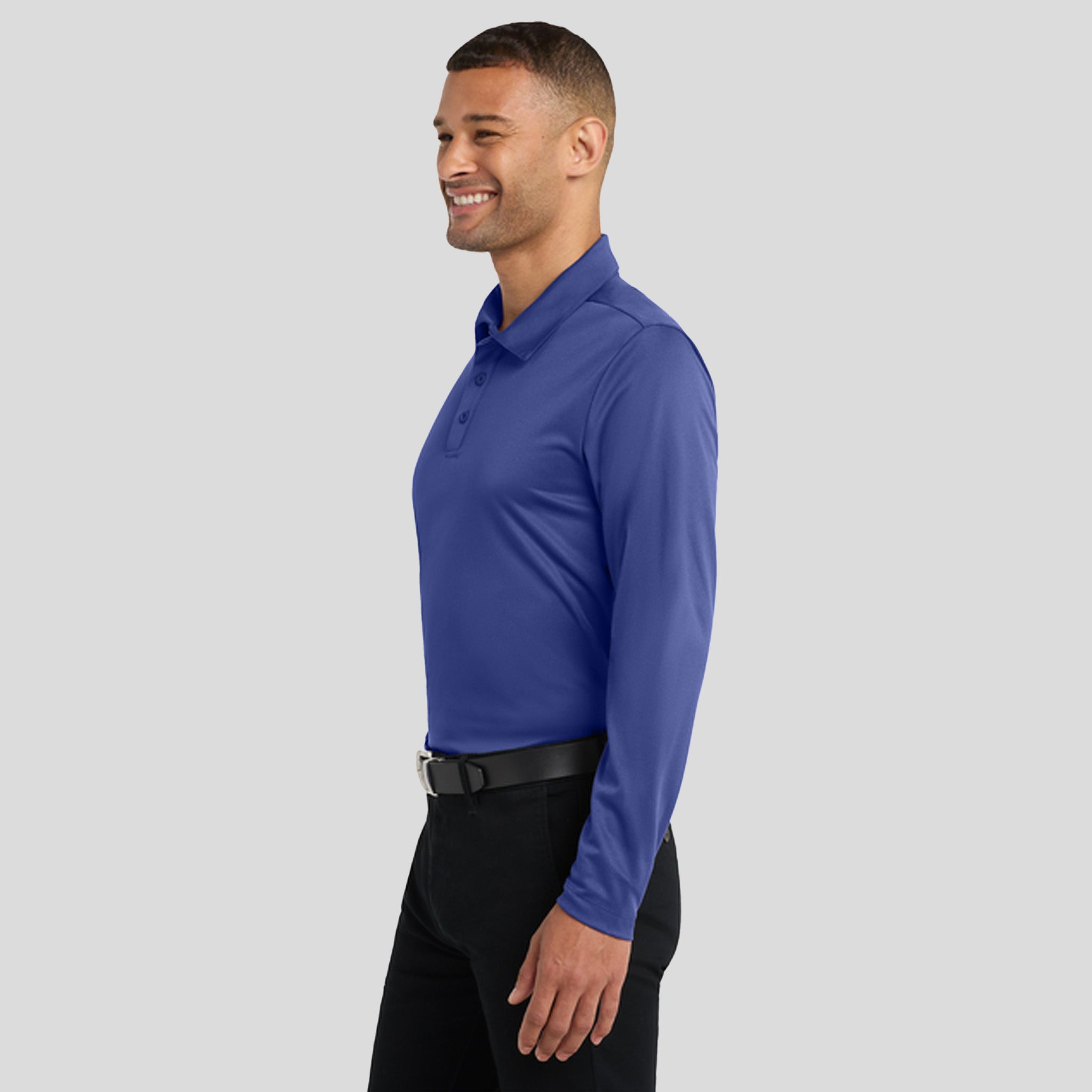 Silk Touch™ Performance Long Sleeve Polo | Royal