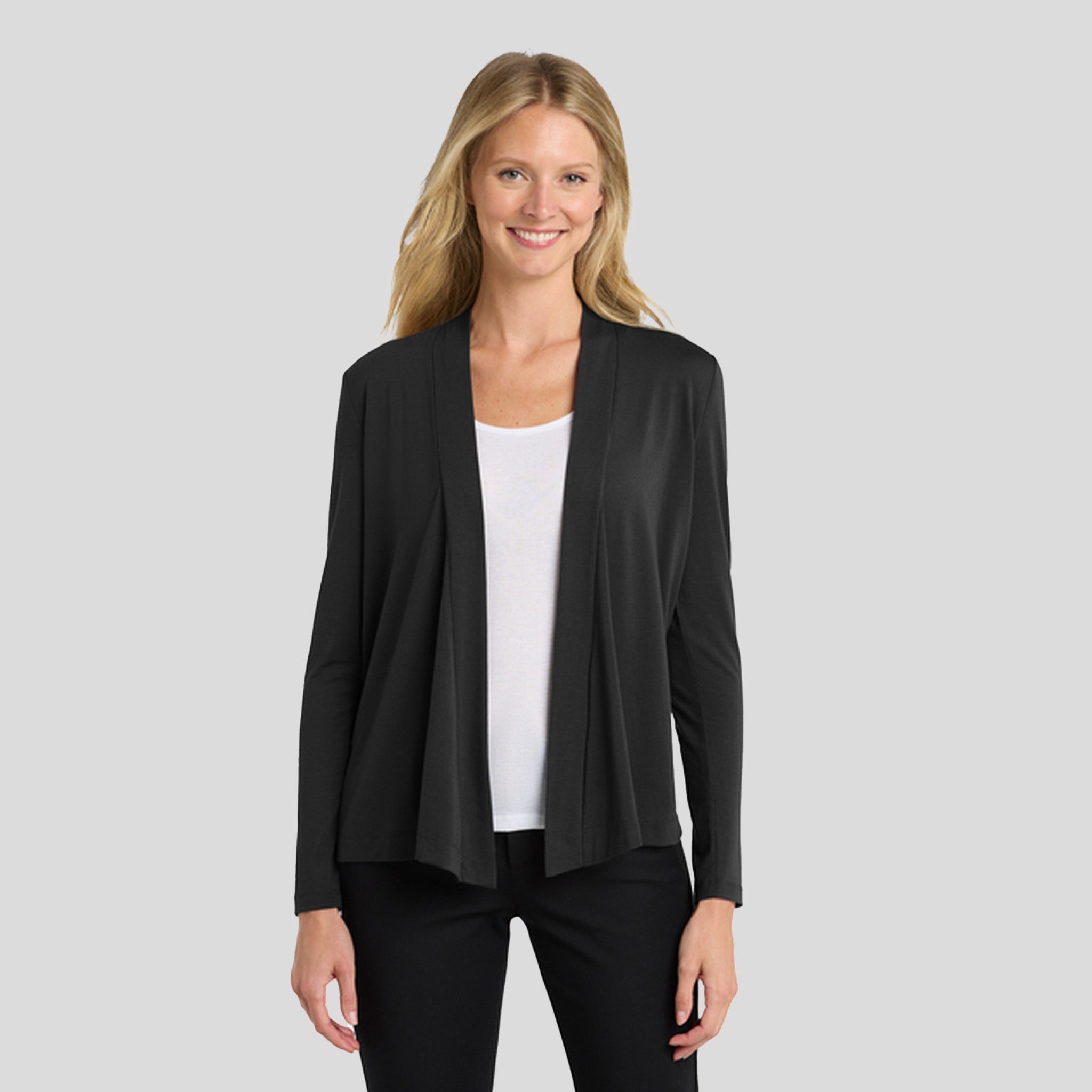 Women's Concept Open Cardigan | Black