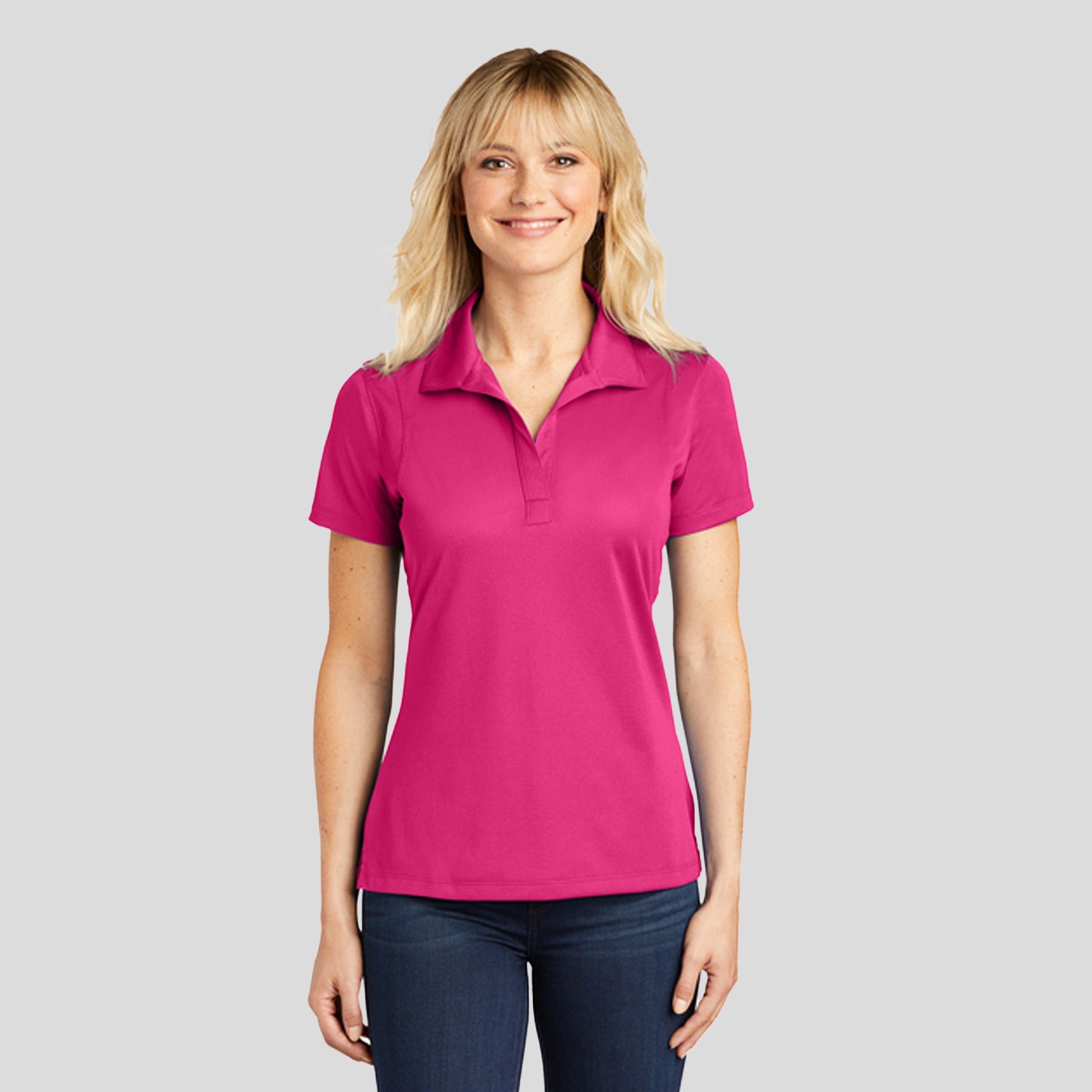 Women's Micropique Sport-Wick® Polo | Pink Raspberry