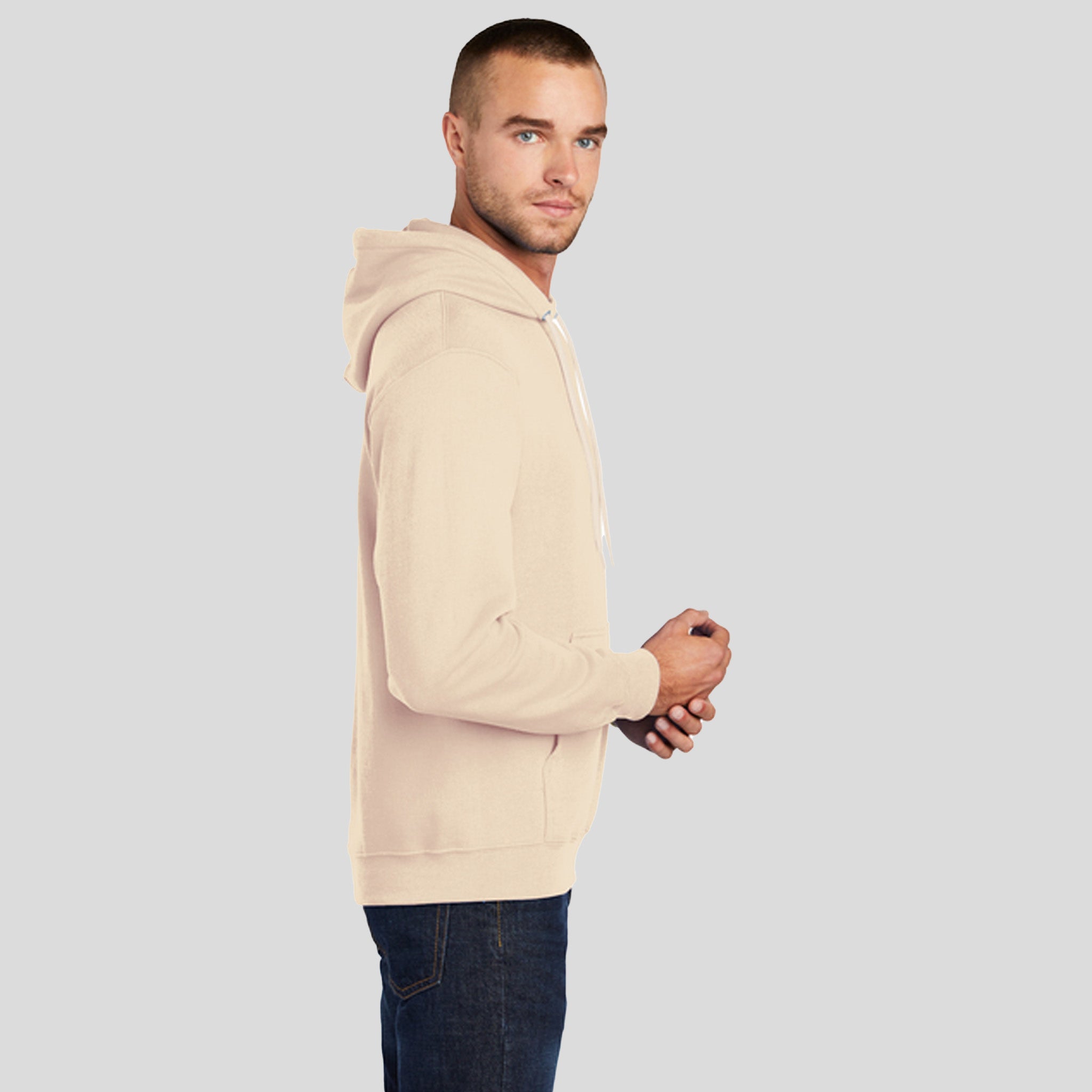 Core Fleece Pullover Hooded Sweatshirt | Creme