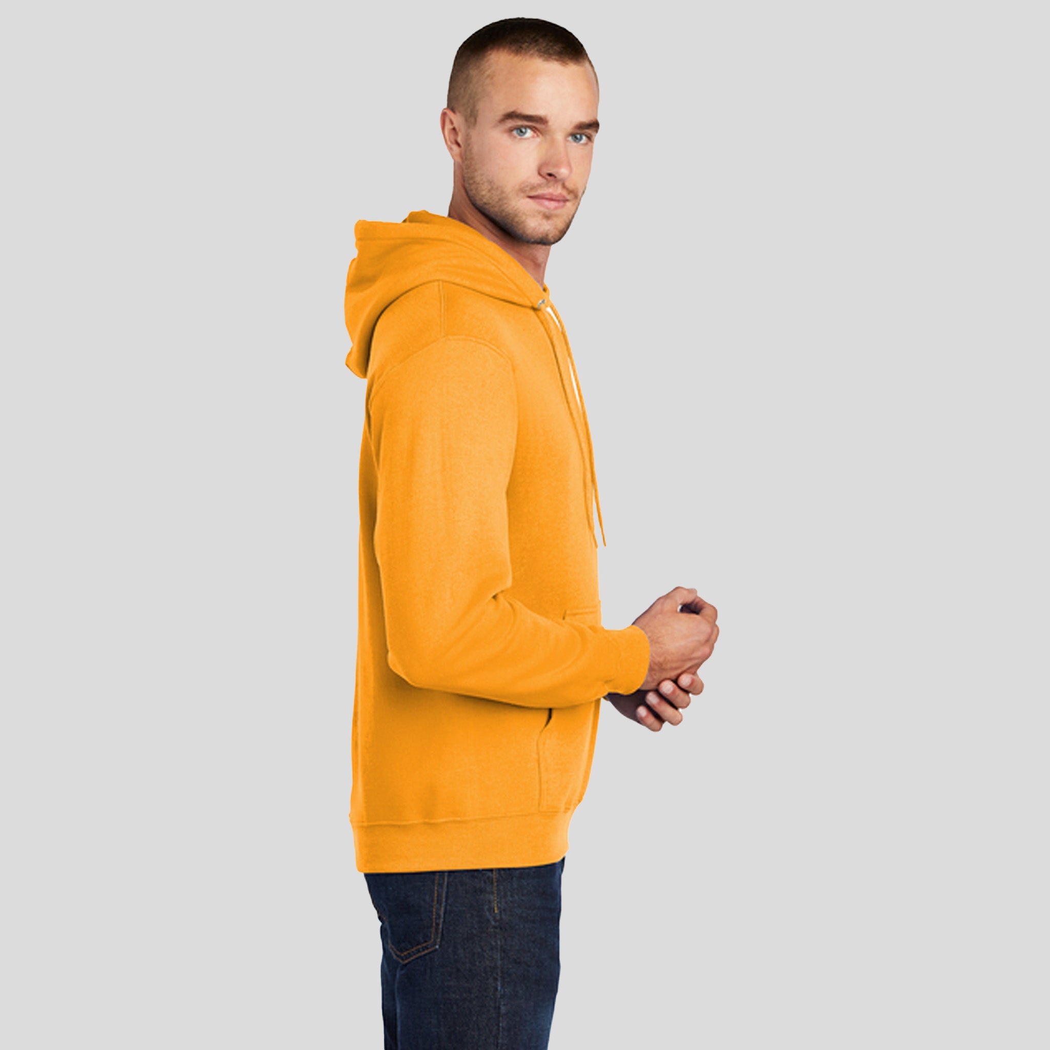 Core Fleece Pullover Hooded Sweatshirt | Gold