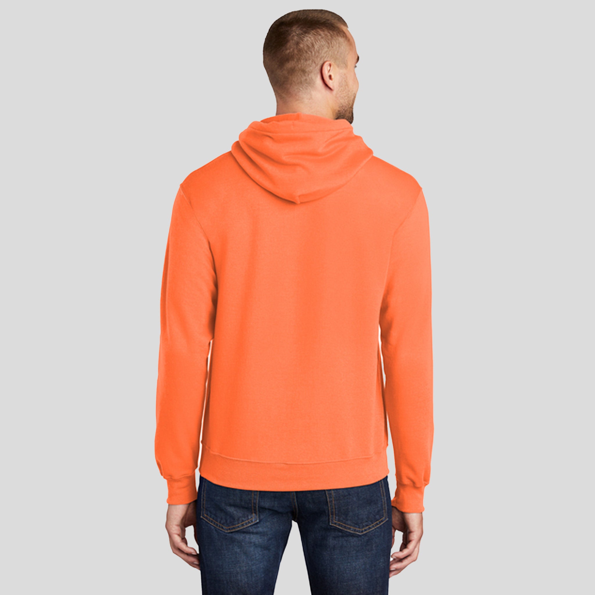 Core Fleece Pullover Hooded Sweatshirt | Neon Orange