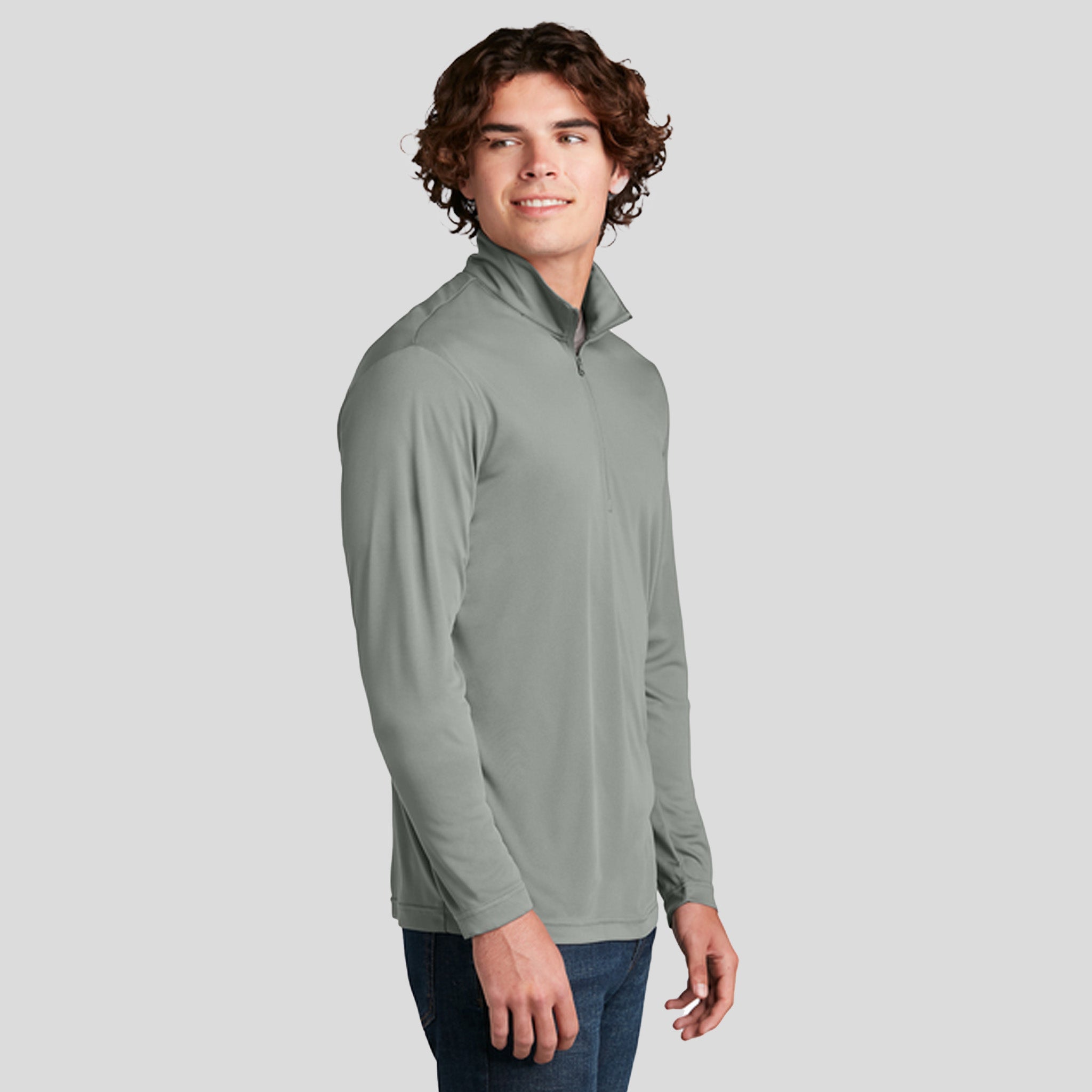 PosiCharge® Competitor™ 1/4-Zip Pullover | Grey Concrete
