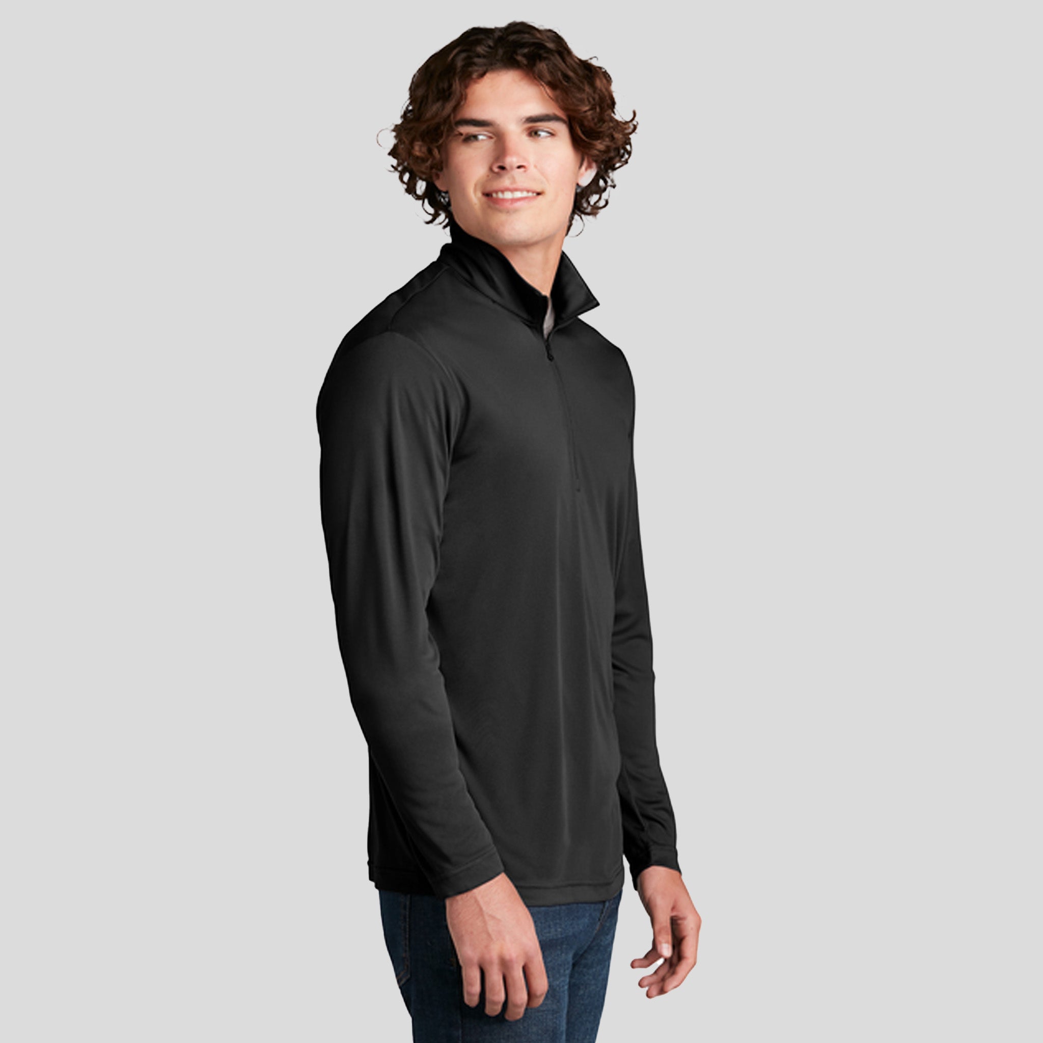PosiCharge® Competitor™ 1/4-Zip Pullover | Black