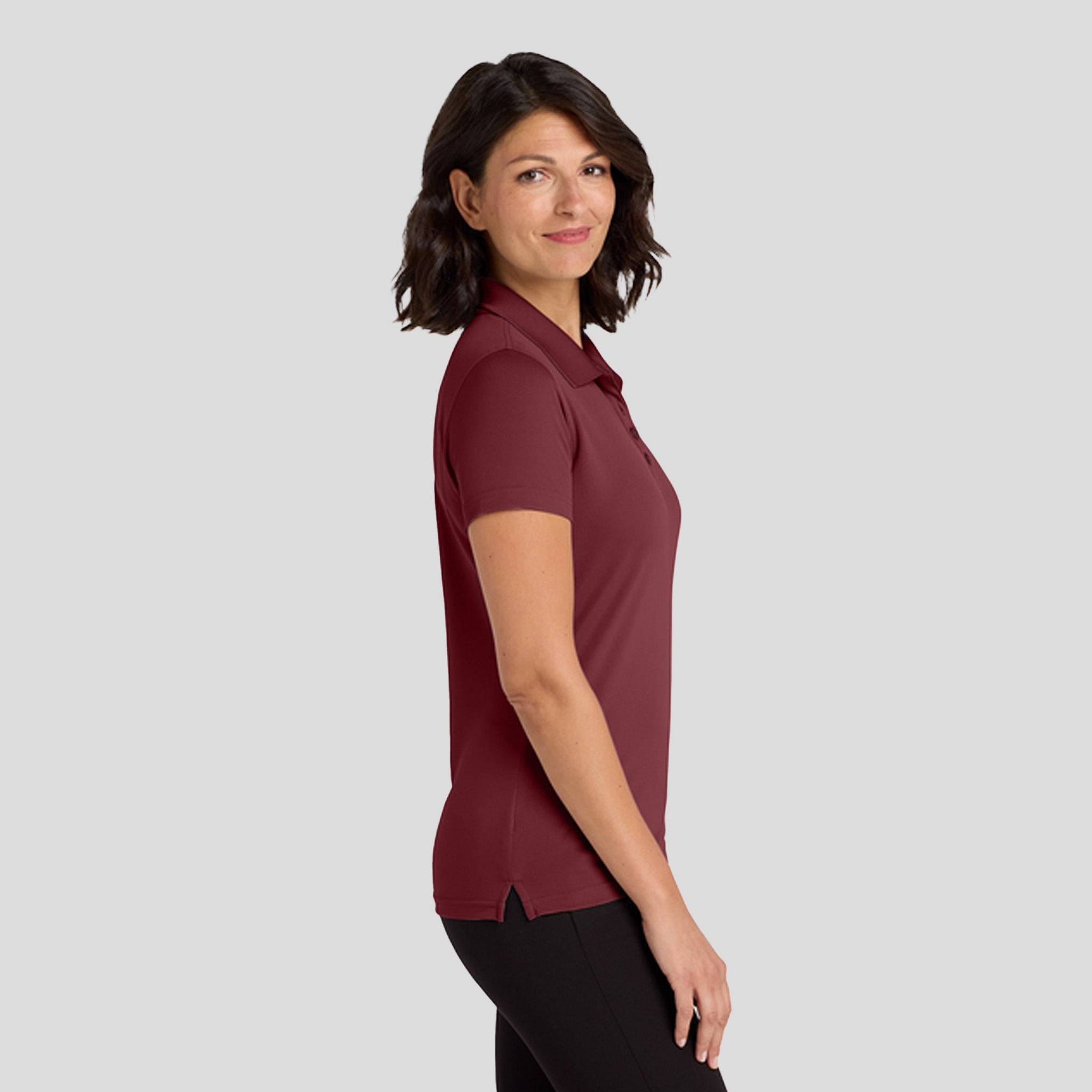 Women's Dry Zone® UV Micro-Mesh Polo | Burgundy