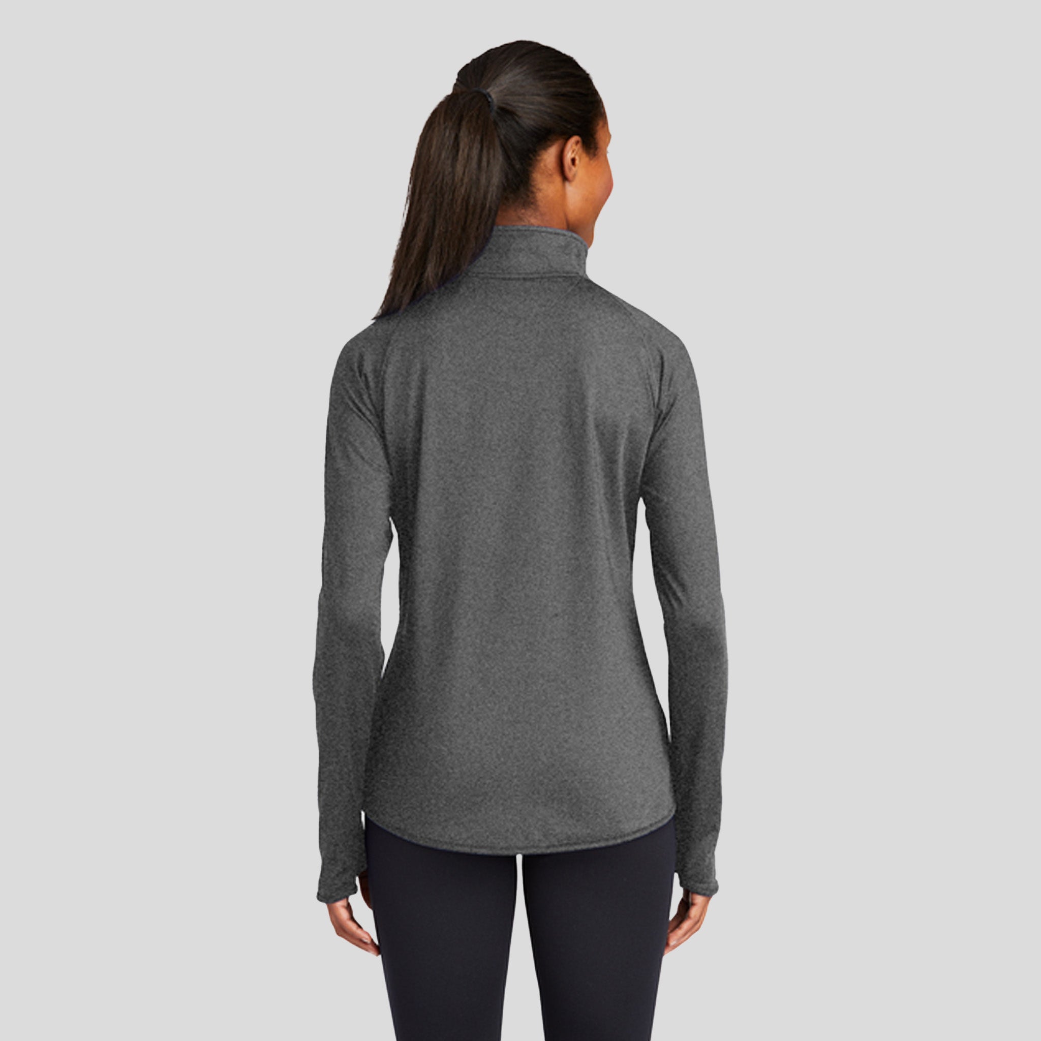 Women's Sport-Wick® Stretch 1/4-Zip Pullover | Charcoal Grey Heather