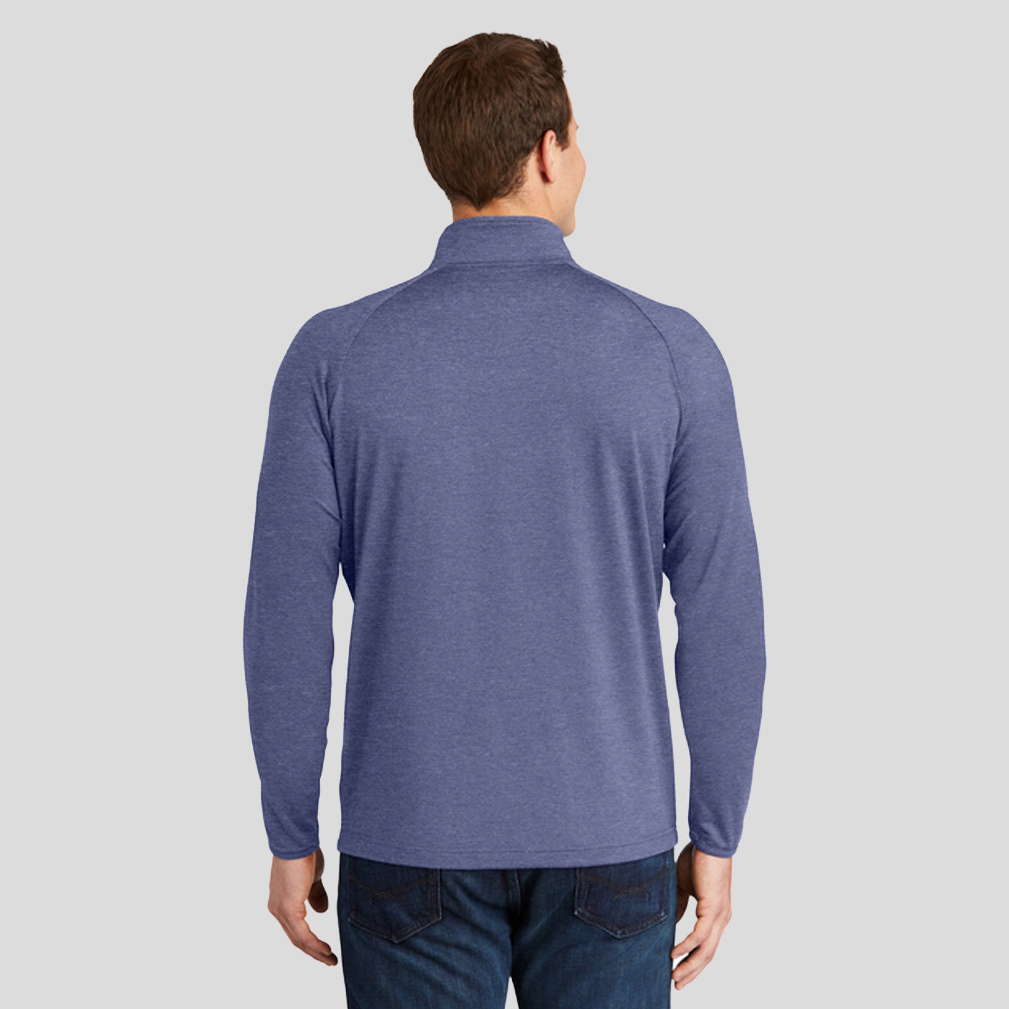 Sport-Wick® Stretch 1/4-Zip Pullover | True Navy Heather