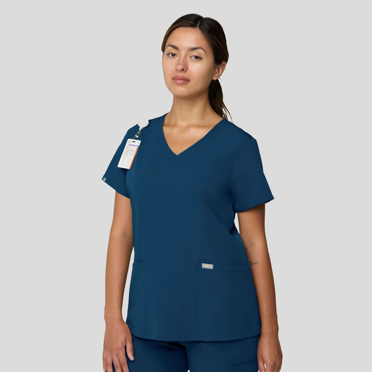 Tempo Women's V-Neck Top | Caribbean