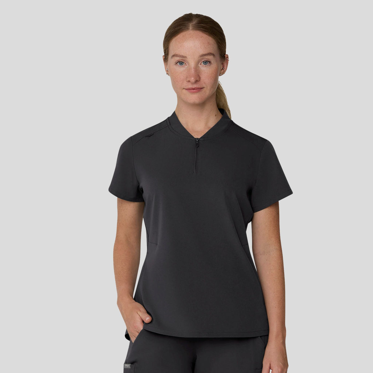 Tempo Women's 1/4 Zip Top | Pewter
