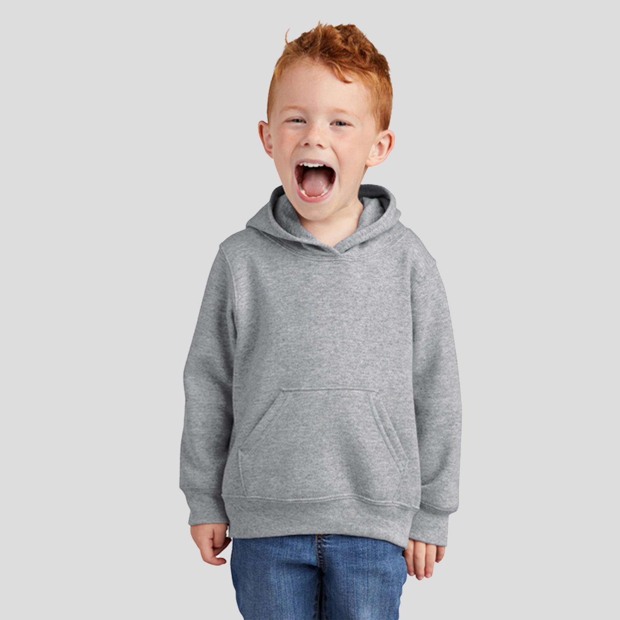 Toddler Core Fleece Pullover Hooded Sweatshirt | Athletic Heather